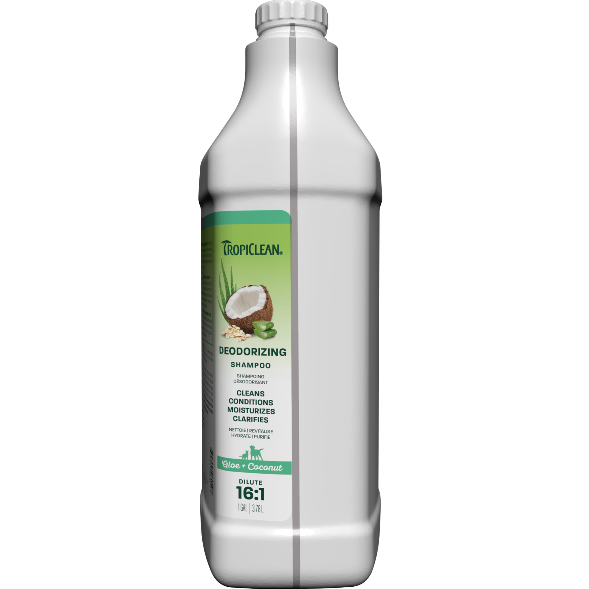 TropiClean Aloe & Coconut Deodorizing Shampoo for Pets, 1 gal NEW LABEL