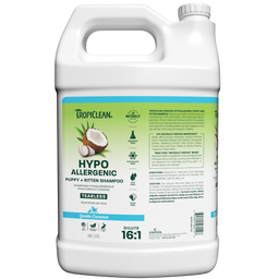 TropiClean Gentle Coconut Hypoallergenic Puppy & Kitten Shampoo, 1 gal NEW LABEL