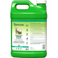 TropiClean Oatmeal & Tea Tree Medicated Itch Relief Shampoo for Pets, 2.5 gal