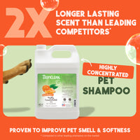 TropiClean Sweet Mandarin High Concentrate Shampoo for Pets, 1 gal