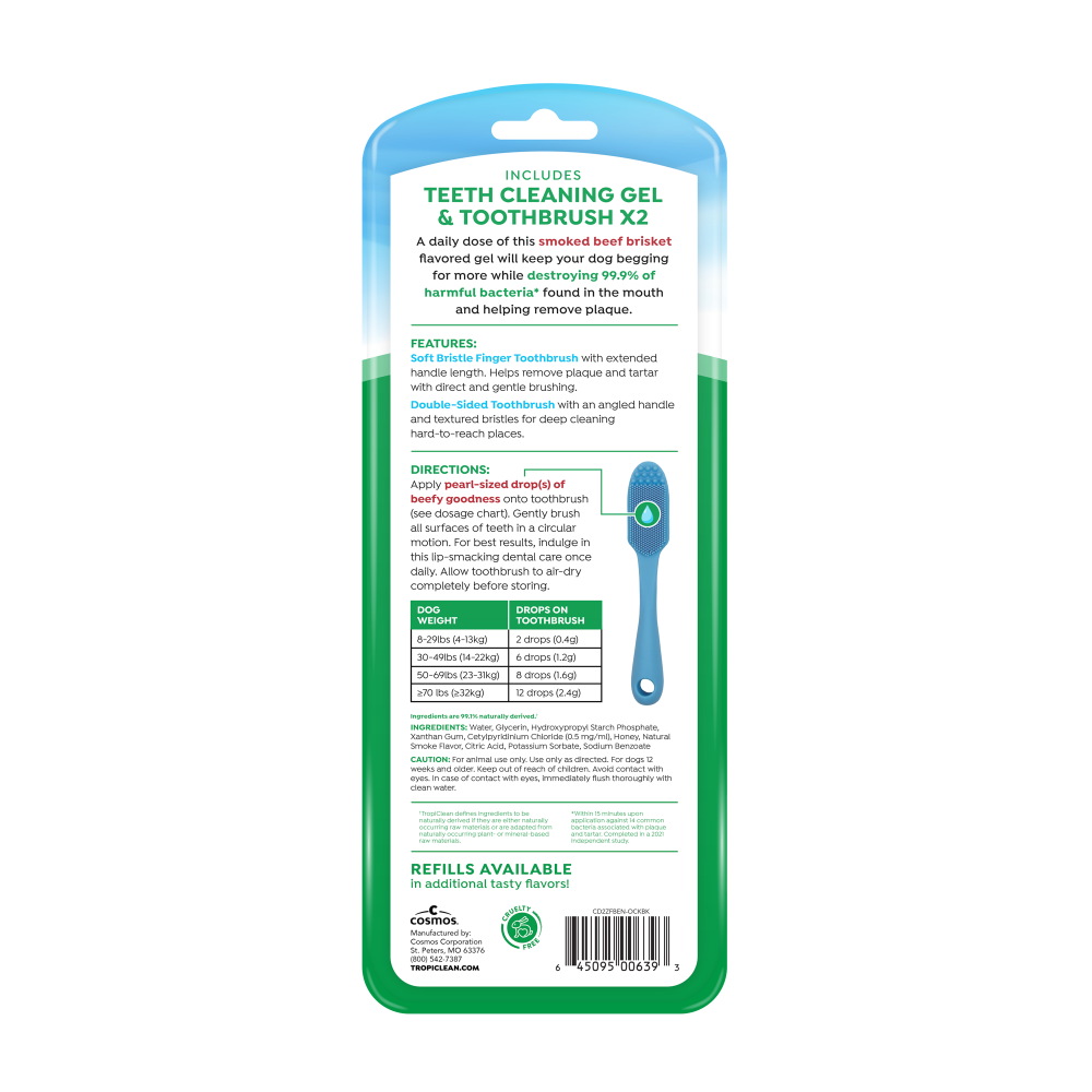 Fresh Breath Enticers Smoked Beef Brisket Oral Care Kit, 2oz