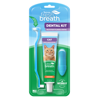 TropiClean Fresh Breath Odor & Tartar Control Dental Kit for Cats