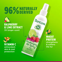TropiClean EnduraScent Raspberry Lime Deodorizing Spray, 8oz