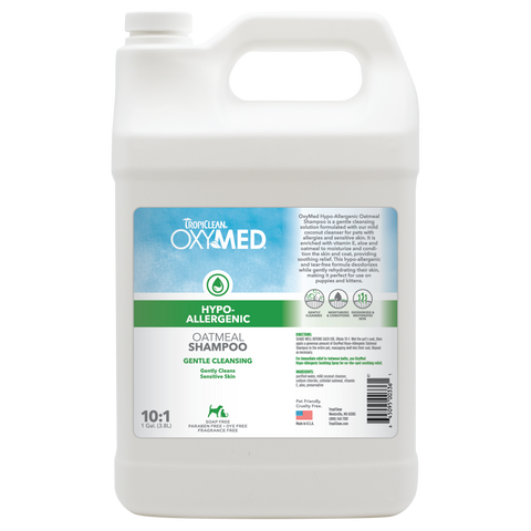 TropiClean OxyMed Hypoallergenic Shampoo for Pets, 1 gal