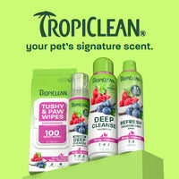 TropiClean Berry + Coconut Tushy & Paw Wipes, 100ct