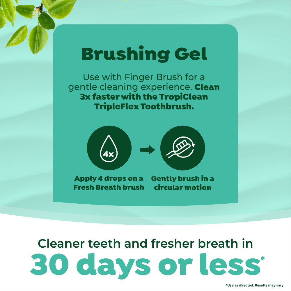 TropiClean Fresh Breath Plaque & Tartar Control Kit for Puppies