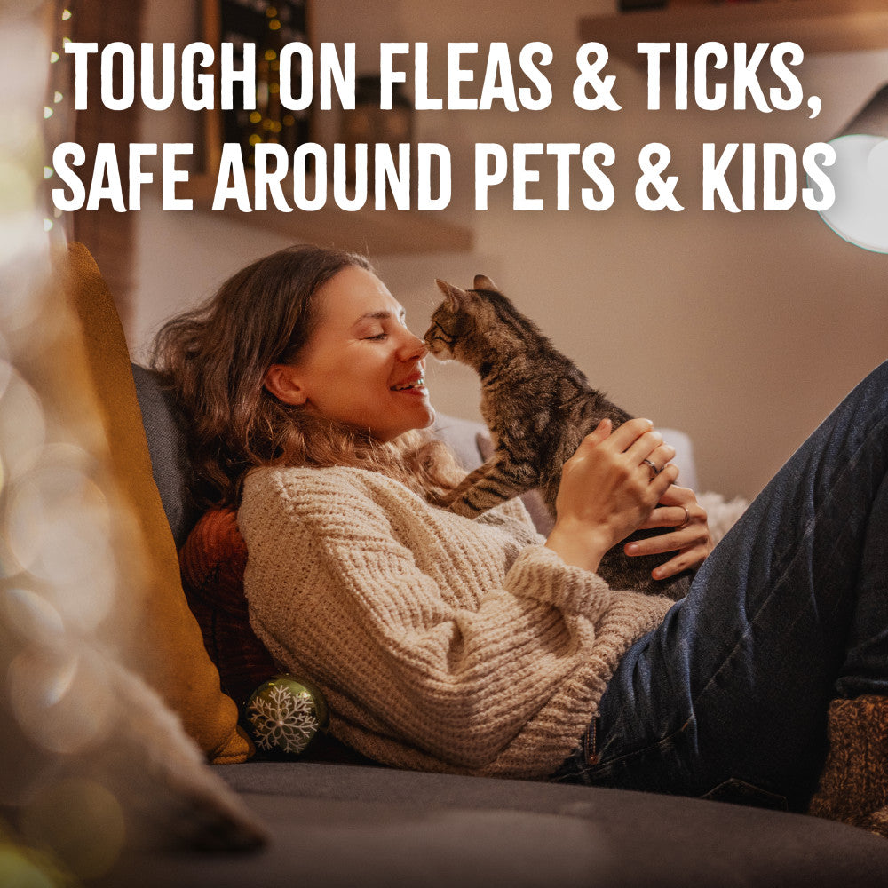 TropiClean Natural* Flea + Tick Waterless Shampoo for Cats, 7.4oz