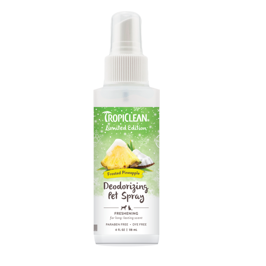 TropiClean Frosted Pineapple Deodorizing Spray, 4oz