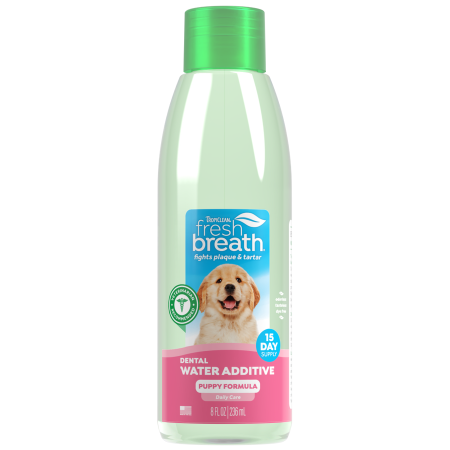 TropiClean Fresh Breath Dental Water Additive for Puppies, 8oz