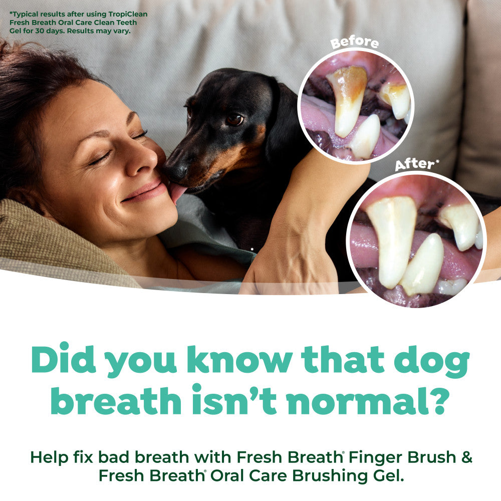 TropiClean Fresh Breath Finger Brushes for Pets, 2 pack