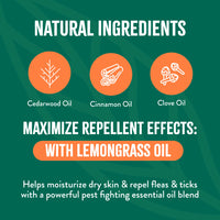 TropiClean Natural* Flea + Tick Dog + Home Easy Mist Spray, 14oz