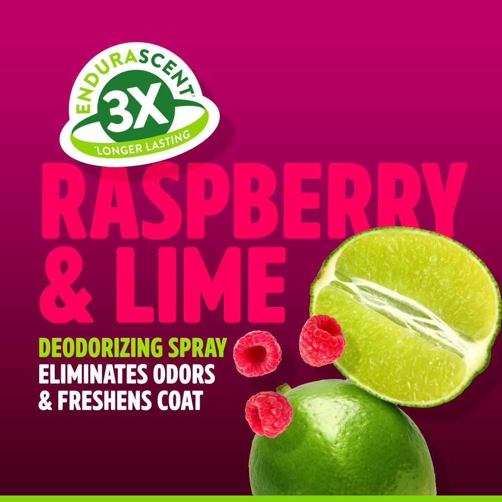 TropiClean EnduraScent Raspberry Lime Deodorizing Spray, 8oz