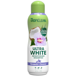 TropiClean Ultra White Brightening Shampoo for Pets, 20oz - Lined Cap