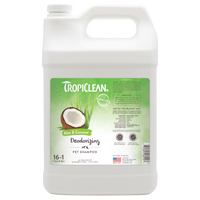TropiClean Aloe & Coconut Deodorizing Shampoo for Pets, 1 gal