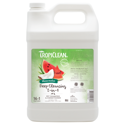 TropiClean Watermelon Deep Cleansing 2-in-1 Shampoo and Conditioner, 1 gal