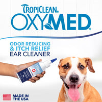 TropiClean OxyMed Ear Cleaner for Pets, 4oz