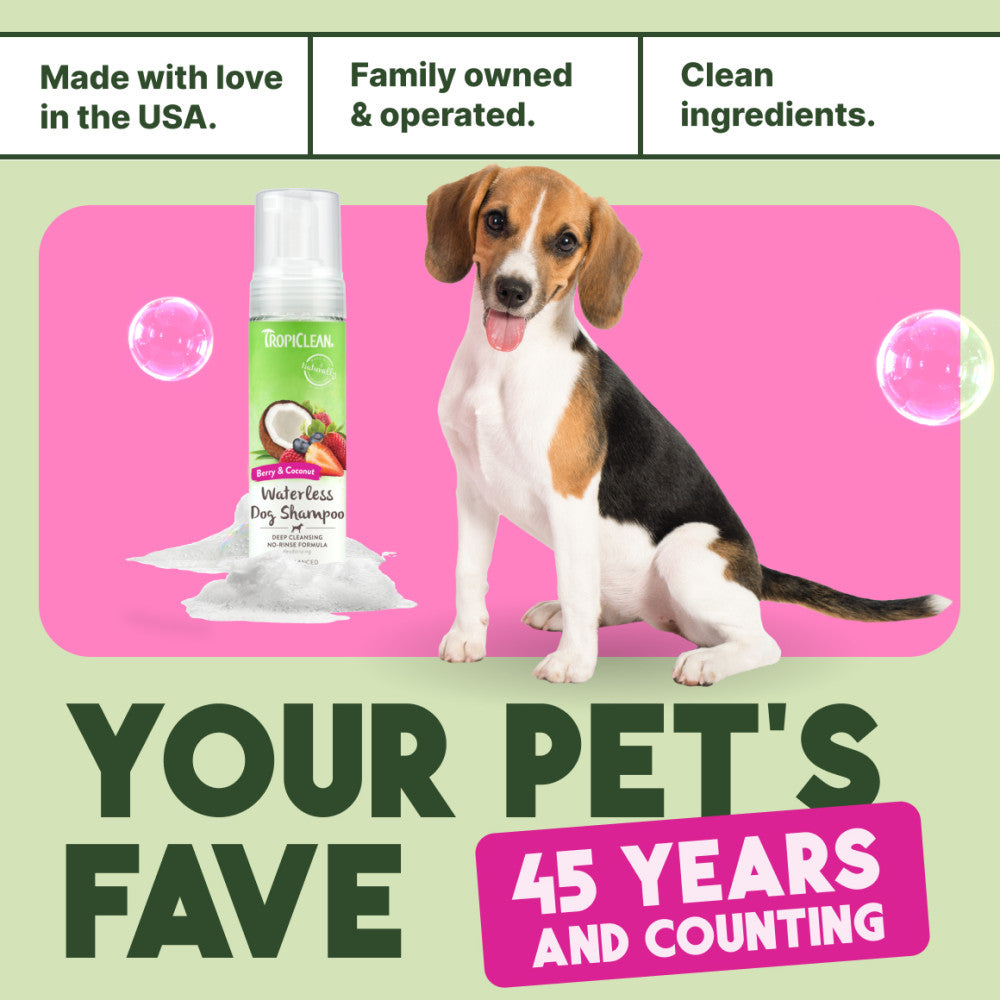 TropiClean Deep Cleansing Waterless Dog Shampoo, 7.4oz