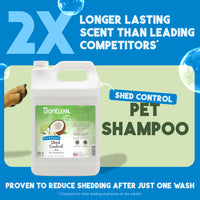 TropiClean Lime & Coconut Shed Control Shampoo for Pets, 1 gal