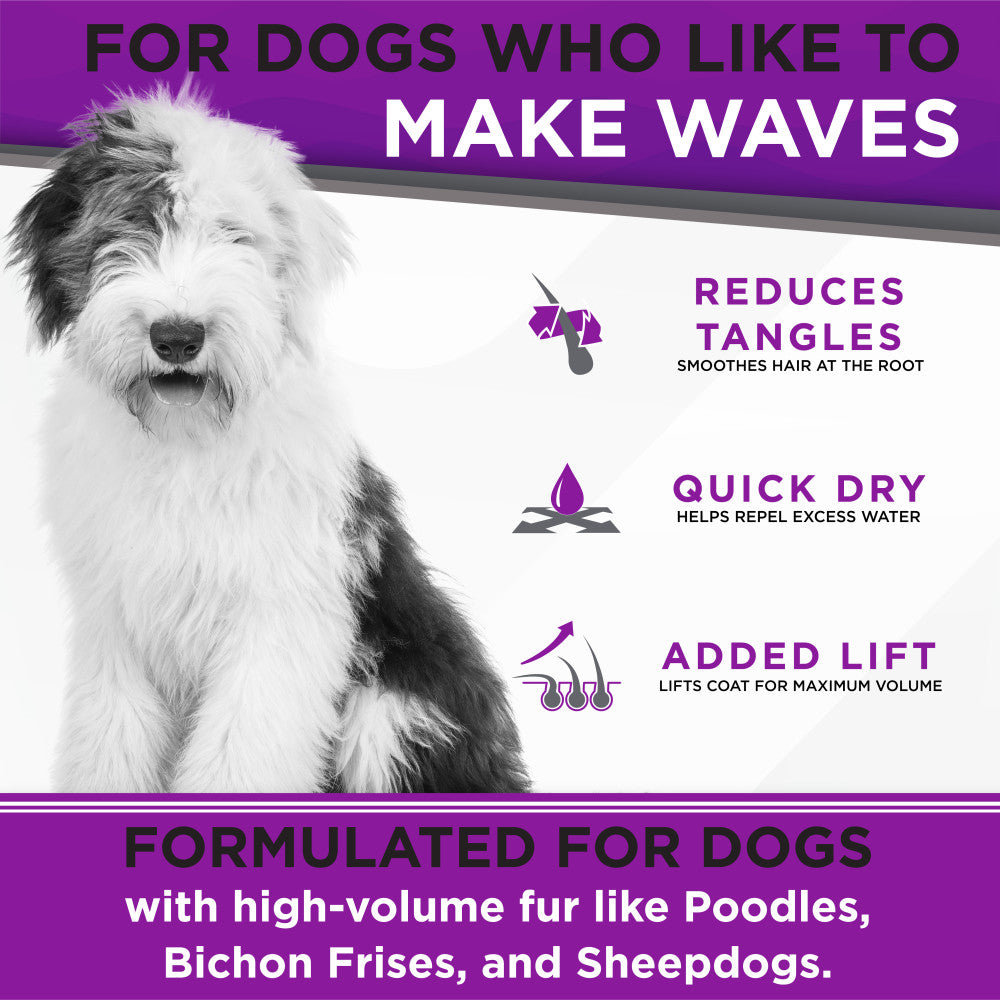 TropiClean PerfectFur Curly & Wavy Coat Shampoo for Dogs, 16oz