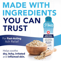 TropiClean OxyMed Medicated Anti-Itch Shampoo for Pets, 20oz