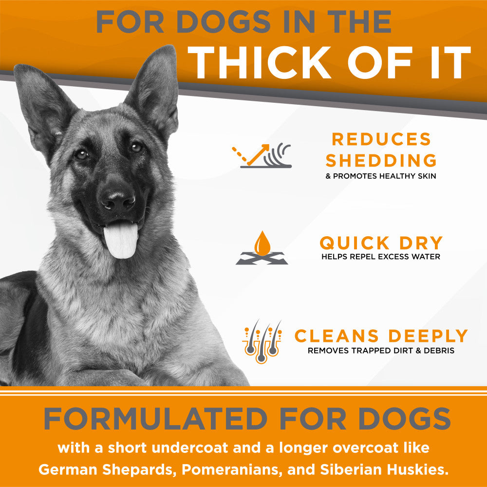 TropiClean PerfectFur Thick Double Coat Shampoo for Dogs, 16oz