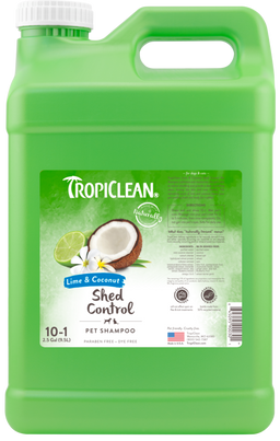 TropiClean Lime & Coconut Shed Control Shampoo for Pets, 2.5 gal