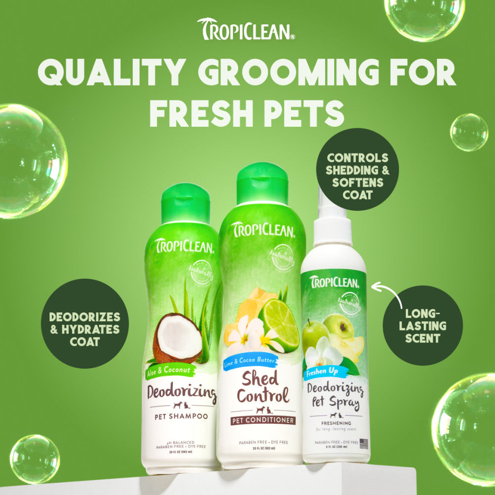 TropiClean Aloe + Coconut Deodorizing Pet Shampoo, 2.5 gal
