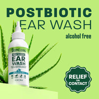 TropiClean Postbiotic Ear Wash for Pets, 4oz