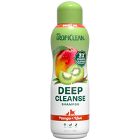 TropiClean Mango + Kiwi Deep Cleansing Pet Shampoo, 20oz - Lined Cap