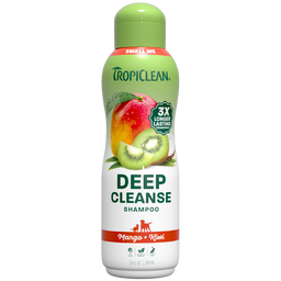 TropiClean Mango + Kiwi Deep Cleansing Pet Shampoo, 20oz - Lined Cap