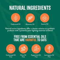 TropiClean Natural* Flea + Tick Cat + Home Easy Mist Spray, 14oz