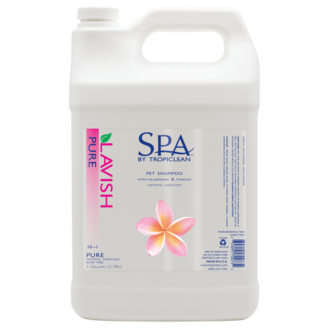 SPA by TropiClean Lavish Pure Shampoo for Pets, 1 gal
