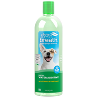 TropiClean Fresh Breath Dental Water Additive for Dogs, 33.8oz