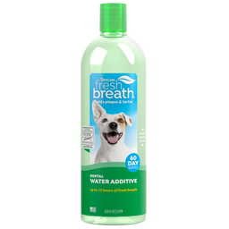 TropiClean Fresh Breath Dental Water Additive for Dogs, 33.8oz