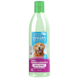 TropiClean Fresh Breath Dental Water Additive Plus Hip & Joint for Dogs, 16oz