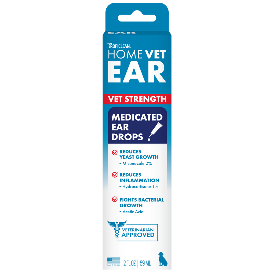 HomeVet Medicated Ear Drops, 2oz
