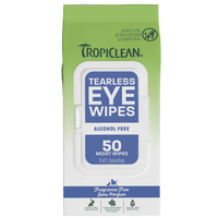 TropiClean Tearless Eye Wipes, 50ct - 4 Pack