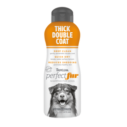 TropiClean PerfectFur Thick Double Coat Shampoo for Dogs, 16oz