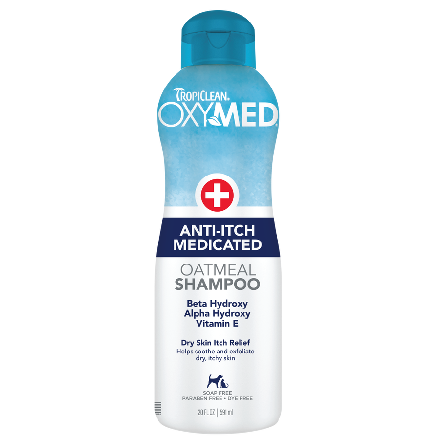 TropiClean OxyMed Medicated Anti-Itch Shampoo for Pets, 20oz