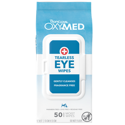 TropiClean OxyMed Tearless Eye Wipe, 50ct - 4 Pack