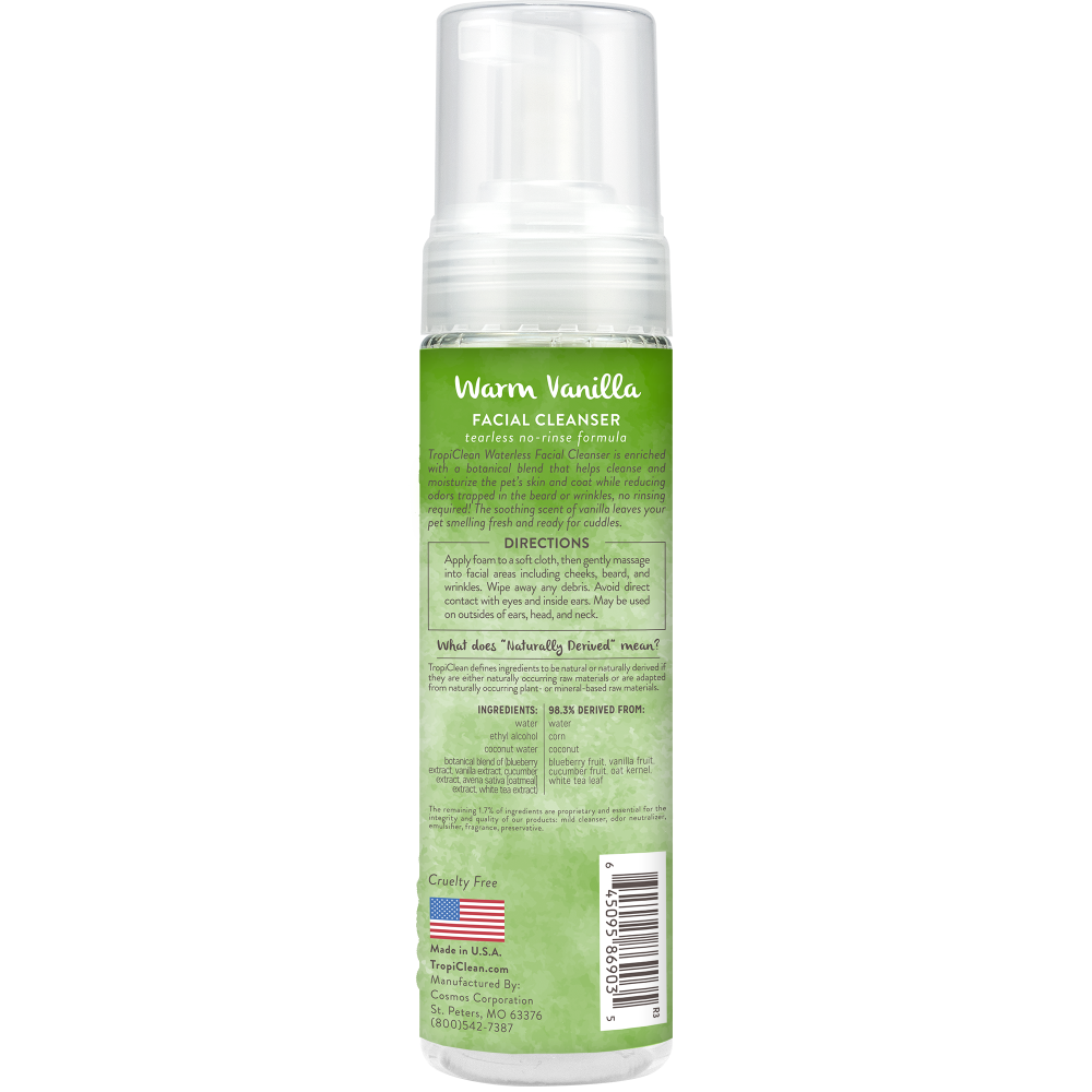 TropiClean Waterless Facial Cleanser, 7.4oz