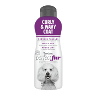 TropiClean PerfectFur Curly & Wavy Coat Shampoo for Dogs, 16oz