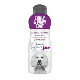 TropiClean PerfectFur Curly & Wavy Coat Shampoo for Dogs, 16oz
