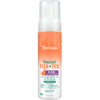 TropiClean Natural* Flea + Tick Waterless Shampoo for Cats, 7.4oz