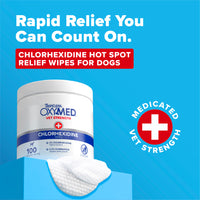 TropiClean OxyMed Chlorhexidine Wipes, 100ct
