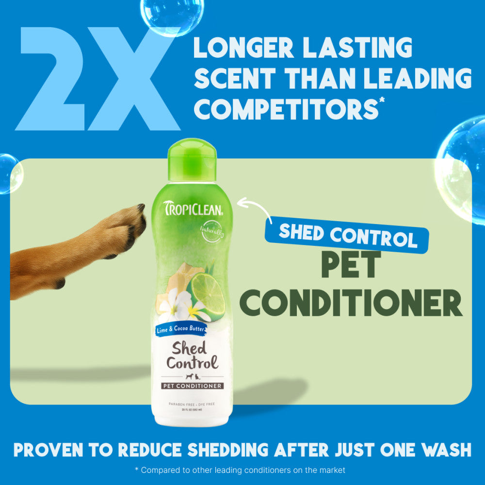 TropiClean Shed Control Conditioner, 20oz - Lined Cap
