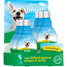 Fresh Breath by TropiClean 6pc Drops for Dogs Display