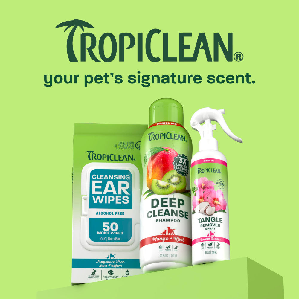 TropiClean Mango + Kiwi Deep Cleansing Pet Shampoo, 20oz - Lined Cap