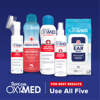 TropiClean OxyMed Cleansing Ear Wipes, 50ct - 4 Pack