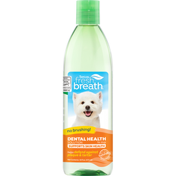 TropiClean Fresh Breath Dental Health Solution Supports Skin Health for Dogs, 16oz